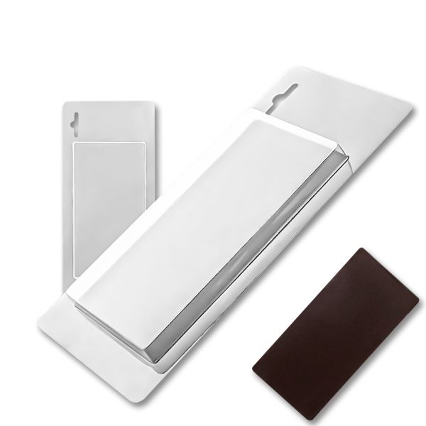 Plastic chocolate mould Clear chocolate bar, B-00029