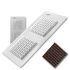 Plastic chocolate mould Rectangular chocolate bar, B-00031
