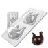 Plastic chocolate mould Easter Chicken, C-00023