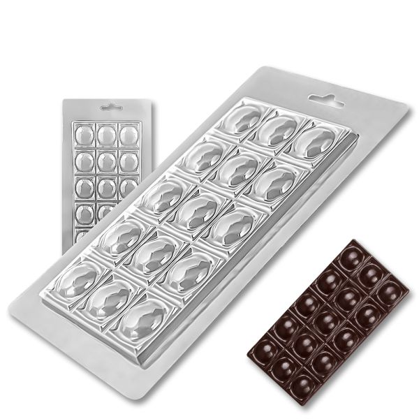 Plastic chocolate mould Chocolate bar - Football, C-00026